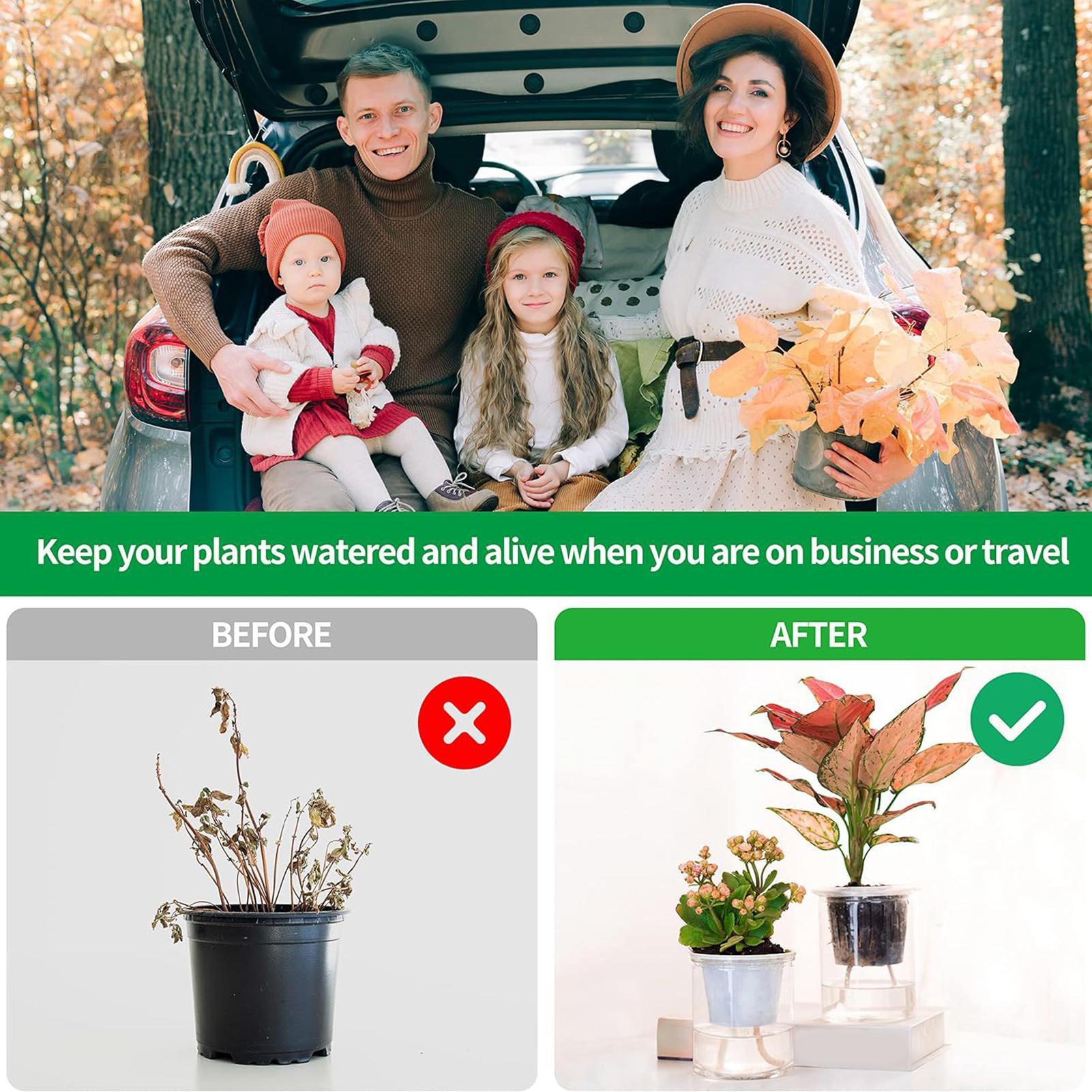 Self-Watering Planter - Cuerdas de riego automático para plantas,