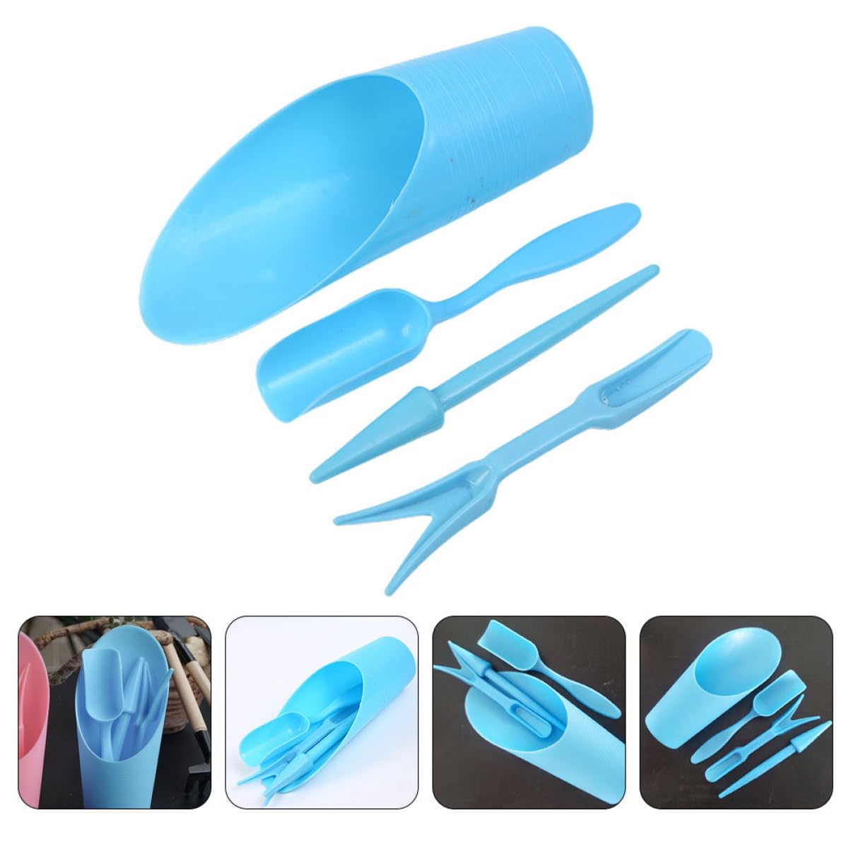 Gardening Tools Equipment - 4 unids/set, pala de cubo duradera