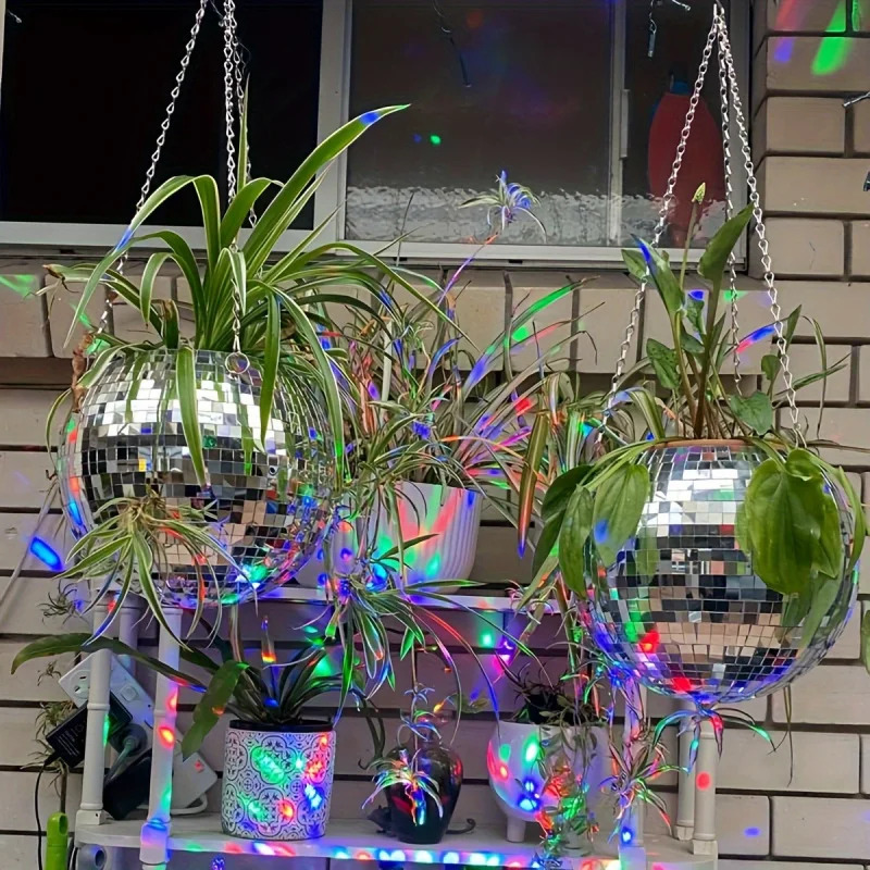 Self-Watering Planter - Macetero de bolas de espejo de