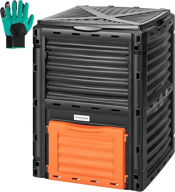 Compost Bin - Contenedor de compostaje exterior de galones