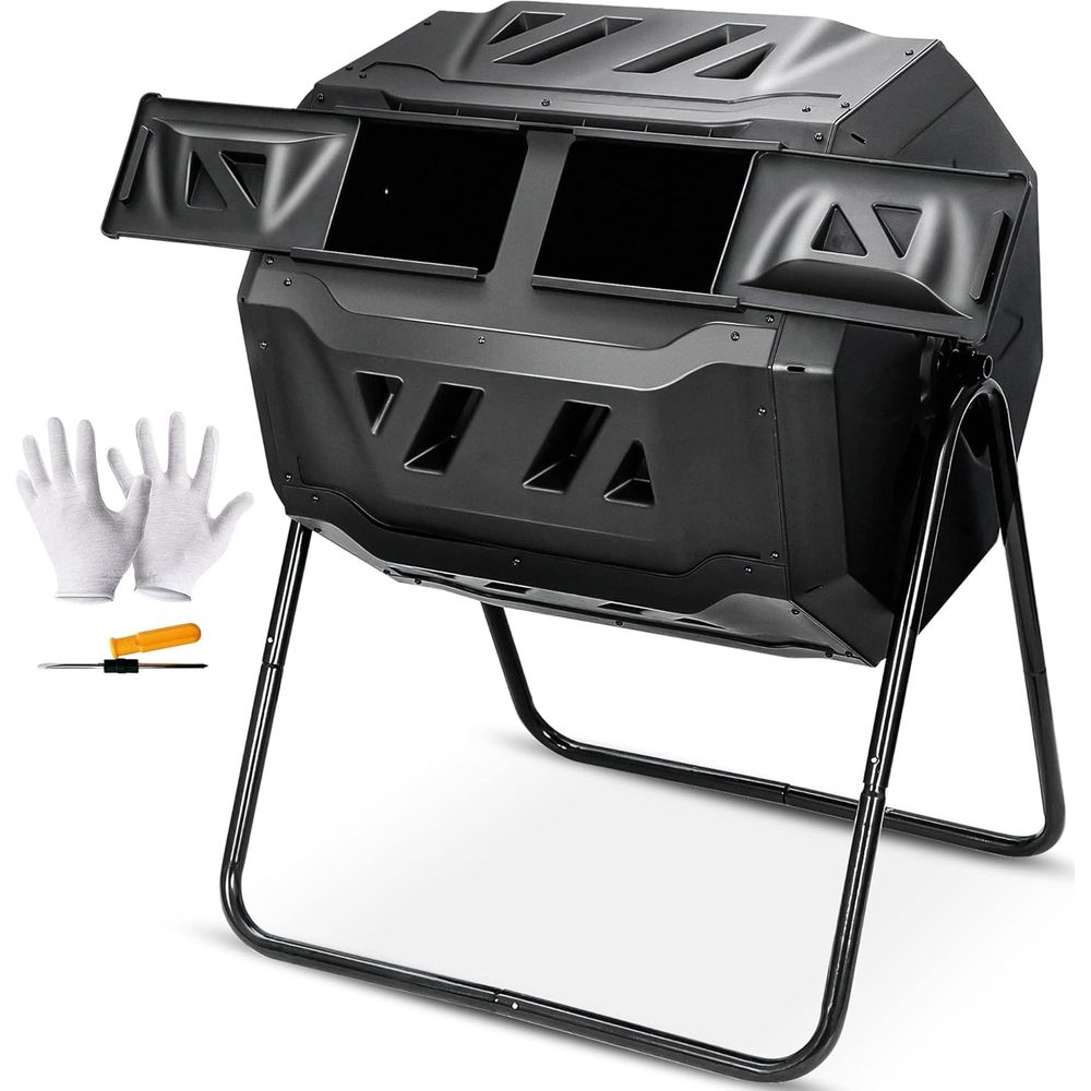 Compost Bin - Contenedor de Compostaje de 43 Galones,