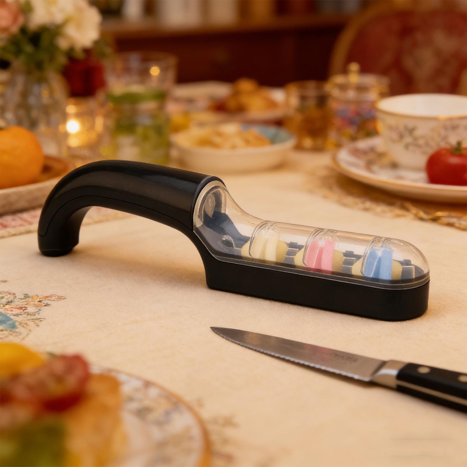 Gardening Tools For Seniors - Afilador de cuchillos de 3 etapas