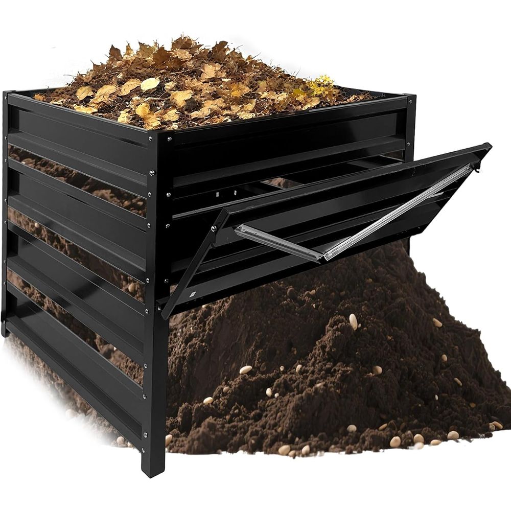 Compost Bin - Contenedor de abono para exteriores: contenedores