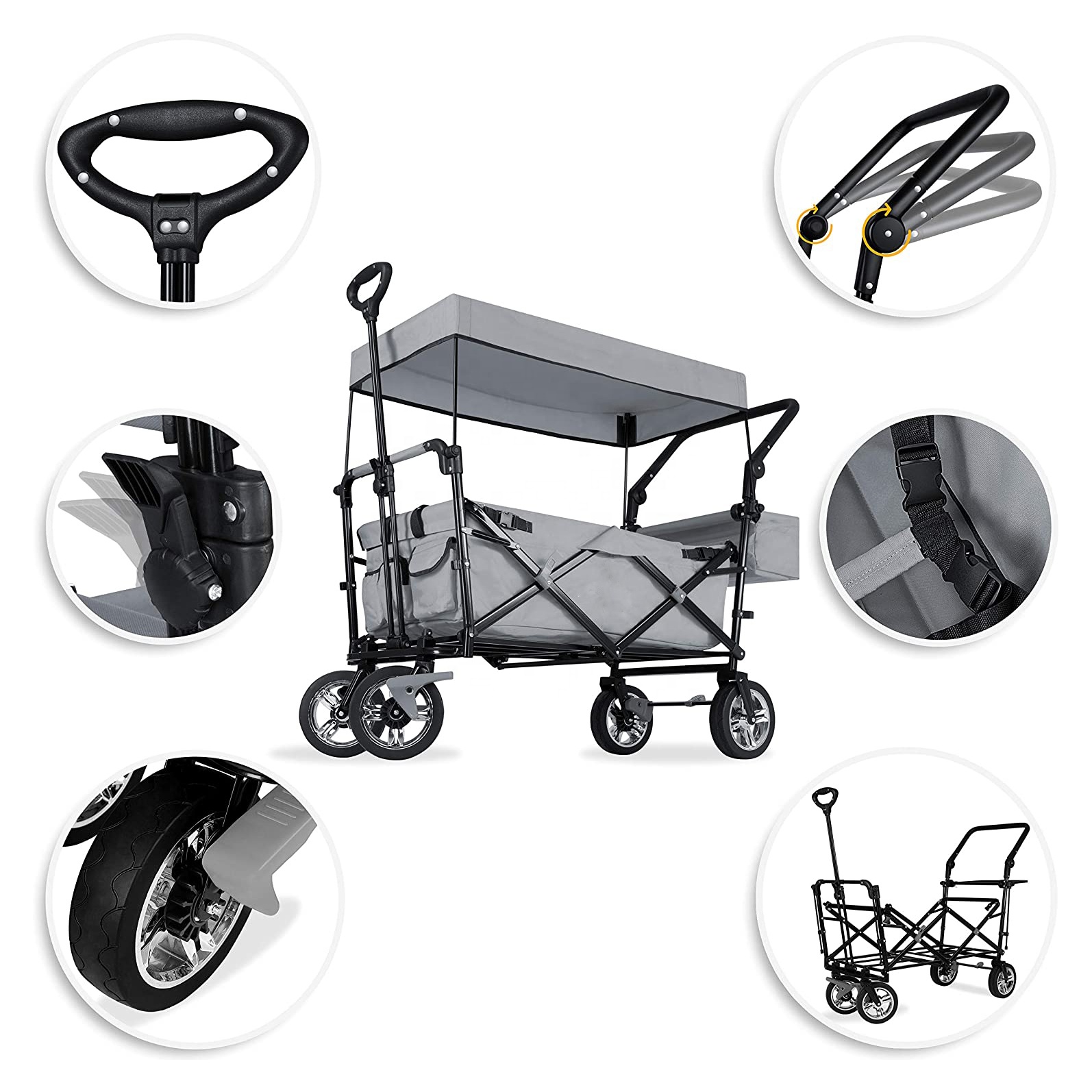 Gardening Tools Best - Carro de Jardín Plegable de Alta