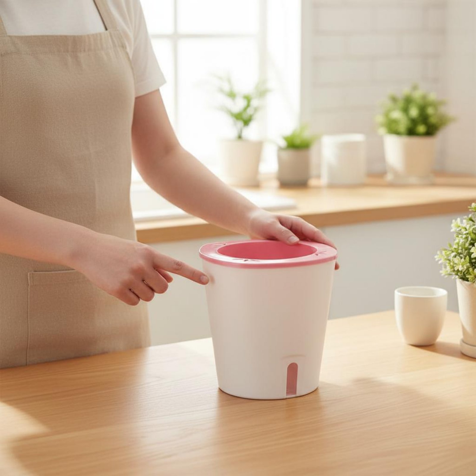 Self-Watering Planter - Maceta con Sistema de Autorriego, Tamaño