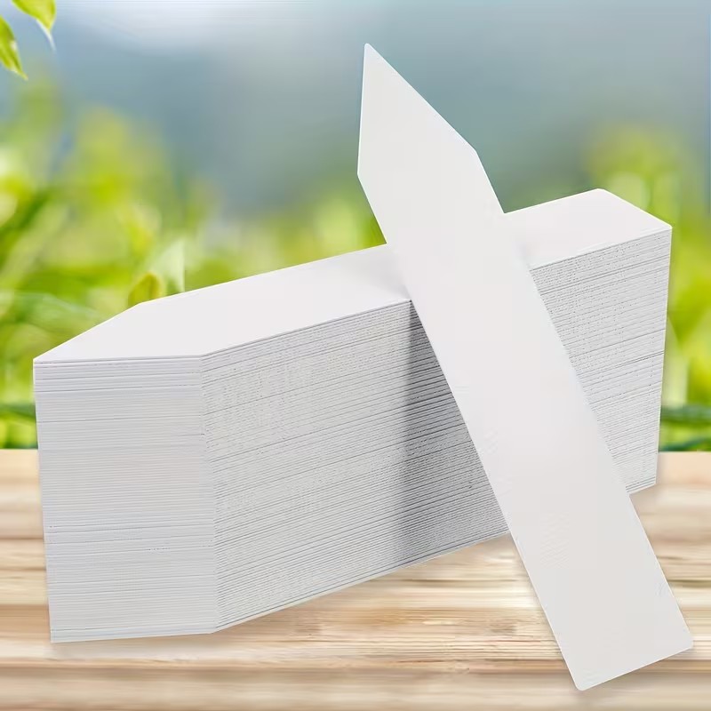 Garden Label Marker - 100 etiquetas blancas impermeables para plantas,