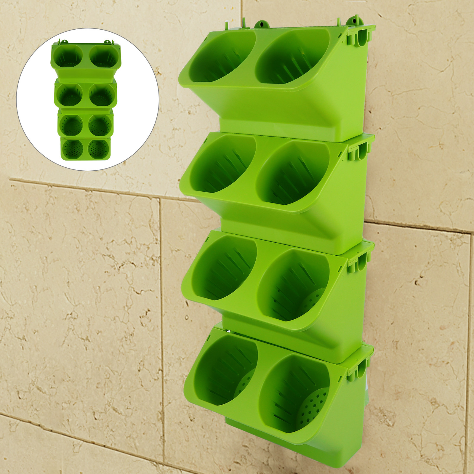Juego de 4 Maceteros Verticale - Self-Watering Planter reseña y precio