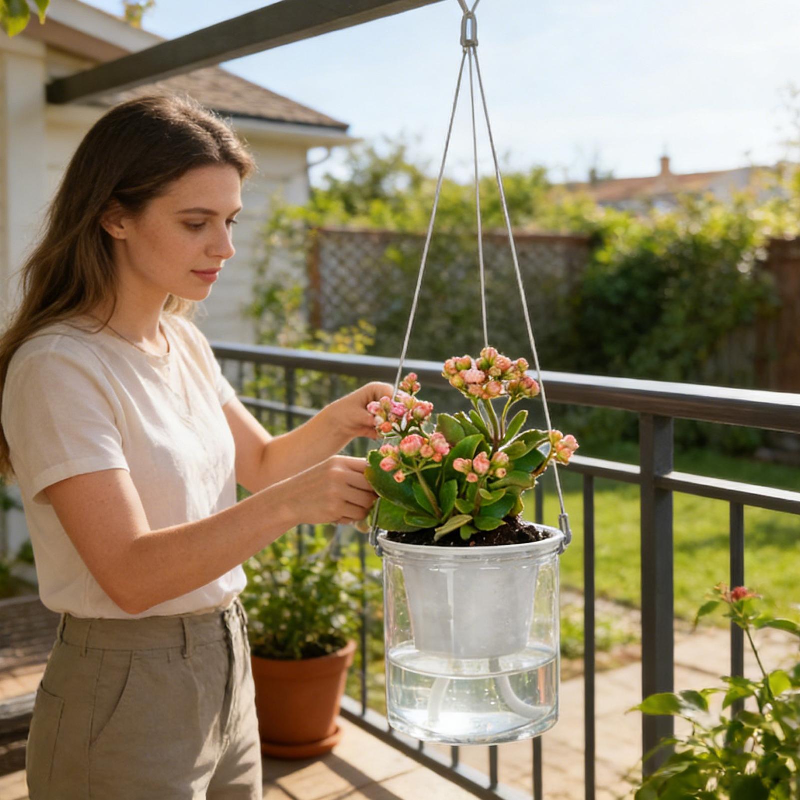 Cuerdas de riego automático pa - Self-Watering Planter reseña y precio