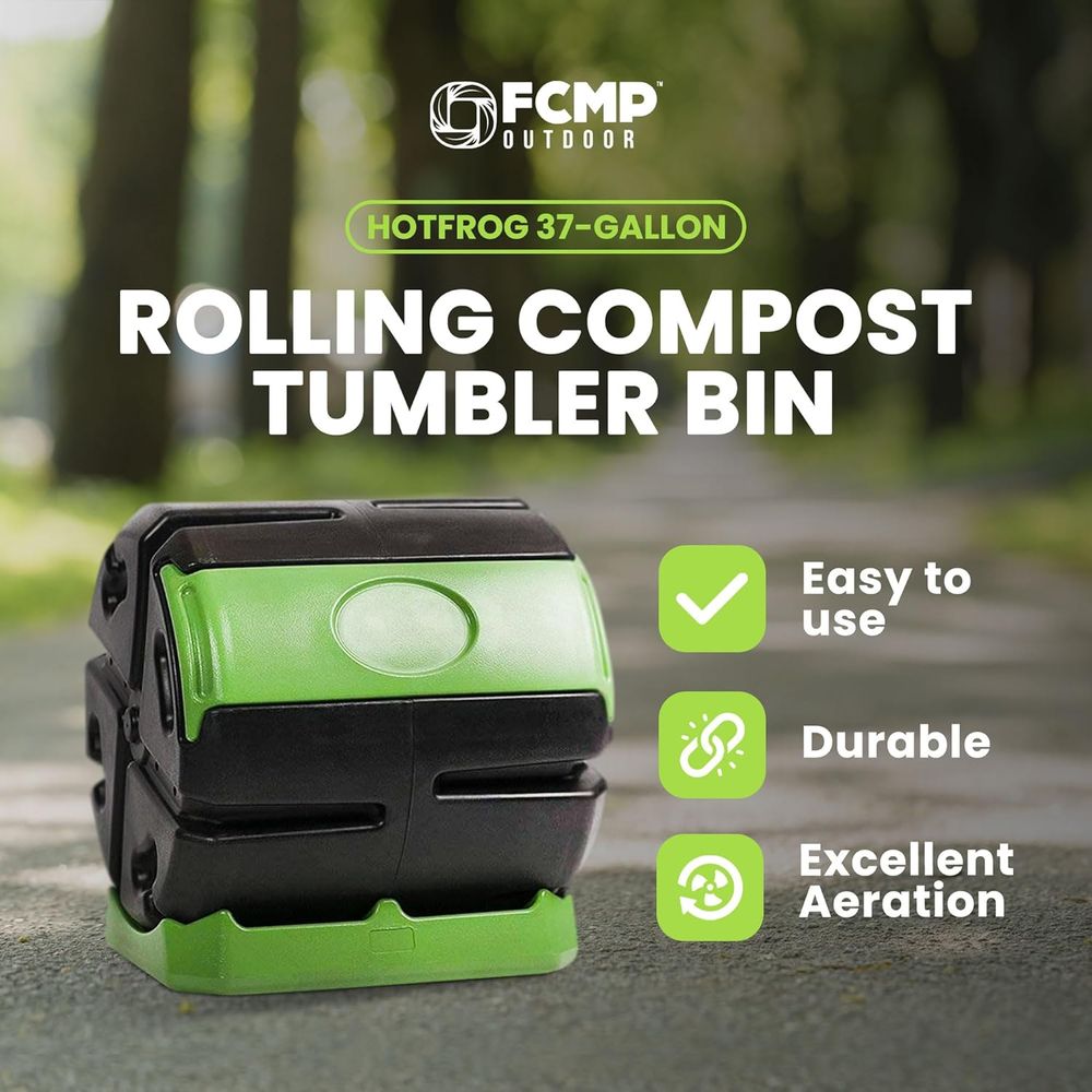 Compostador Giratorio de Una C - Compost Bin reseña y precio