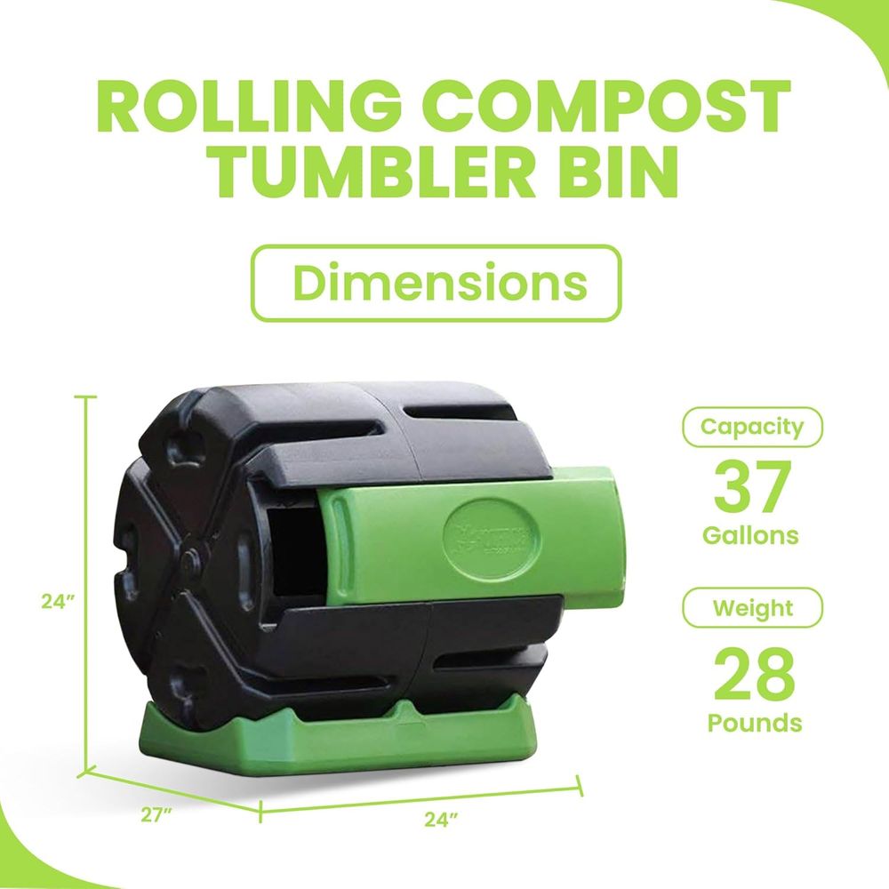Compostador Giratorio de Una C - Compost Bin reseña y precio