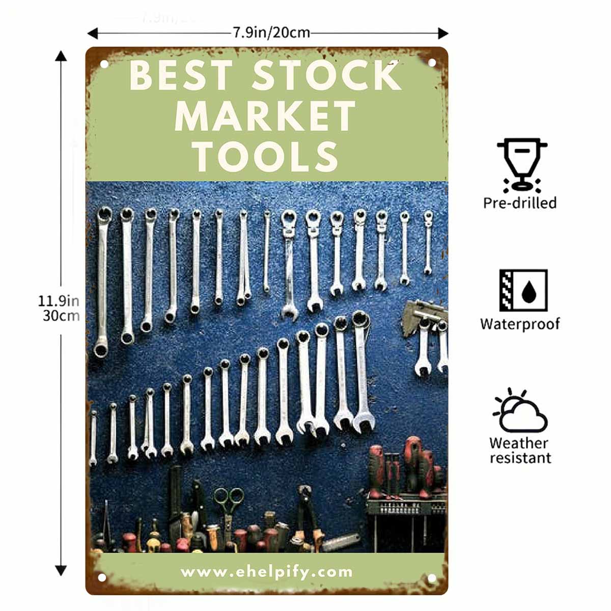 Letrero de metal decorativo 2D - Gardening Tools Best reseña y precio