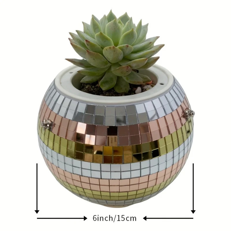 Macetero de bolas de espejo de - Self-Watering Planter reseña y precio