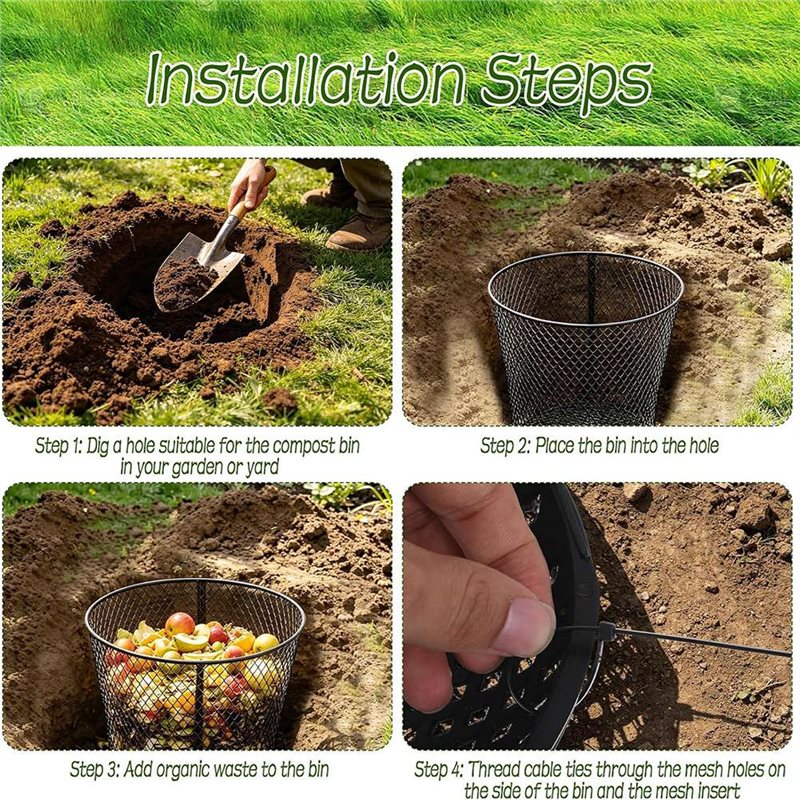 Paquete de 4 compostadores gra - Compost Bin reseña y precio