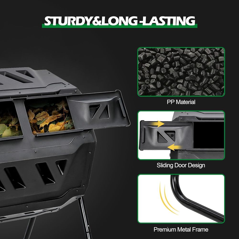 Contenedor de Compostaje de 43 - Compost Bin reseña y precio