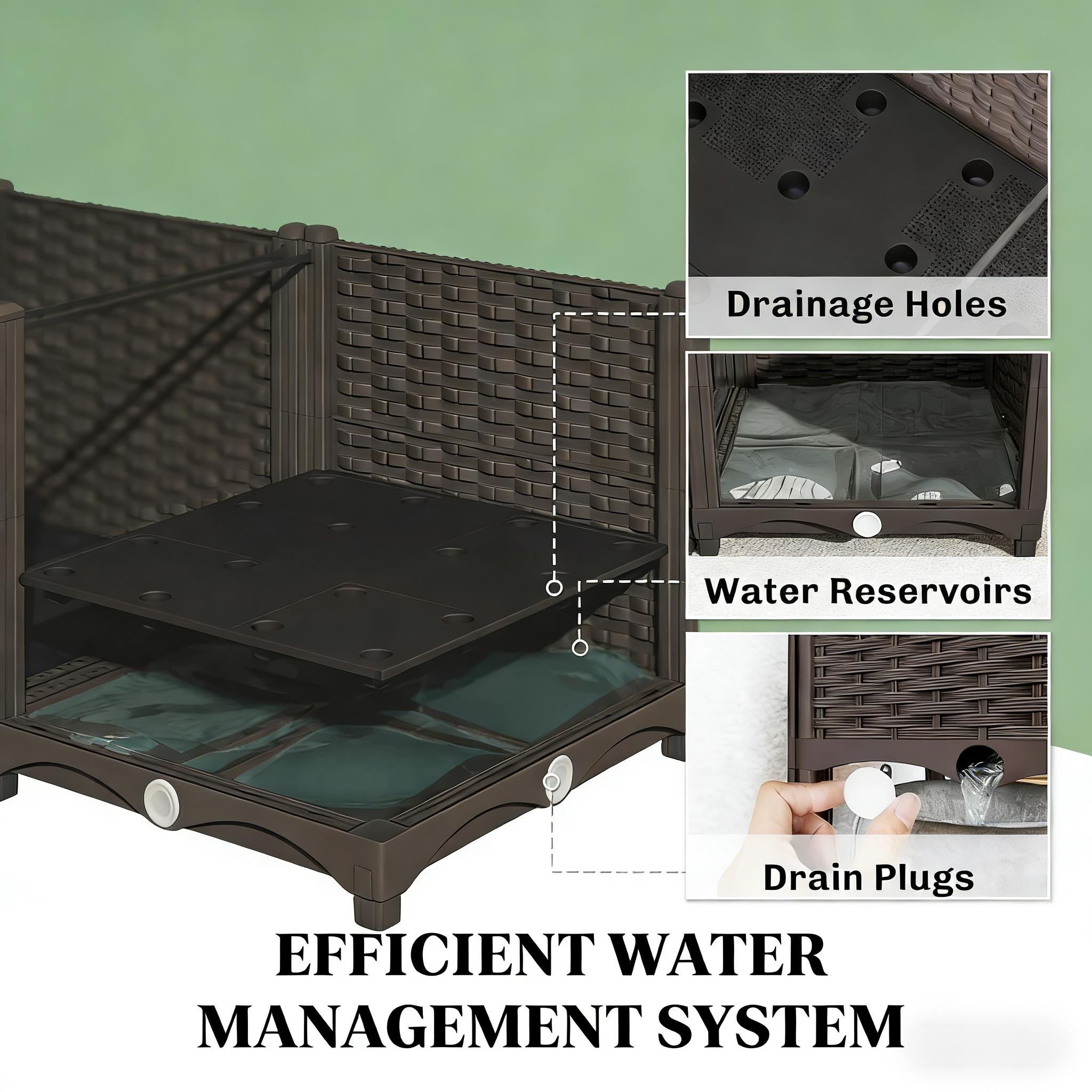 Jardinera Exterior, Práctica J - Self-Watering Planter reseña y precio