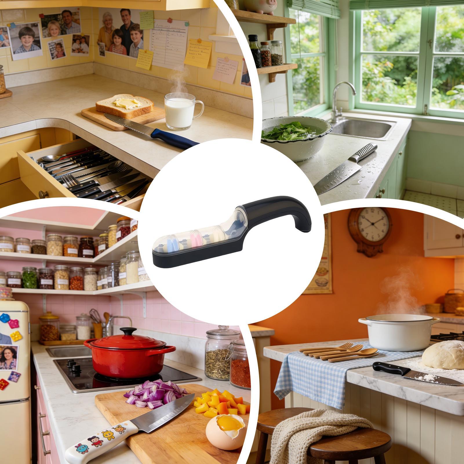 Afilador de cuchillos de 3 eta - Gardening Tools For Seniors reseña y precio