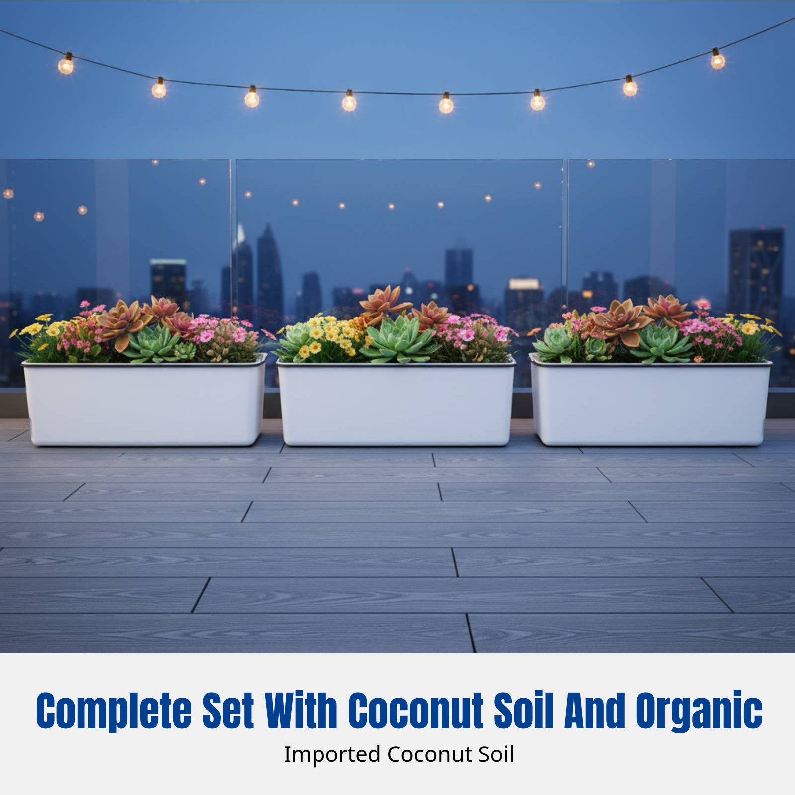 Maceta Colgante Rectangular pa - Self-Watering Planter reseña y precio