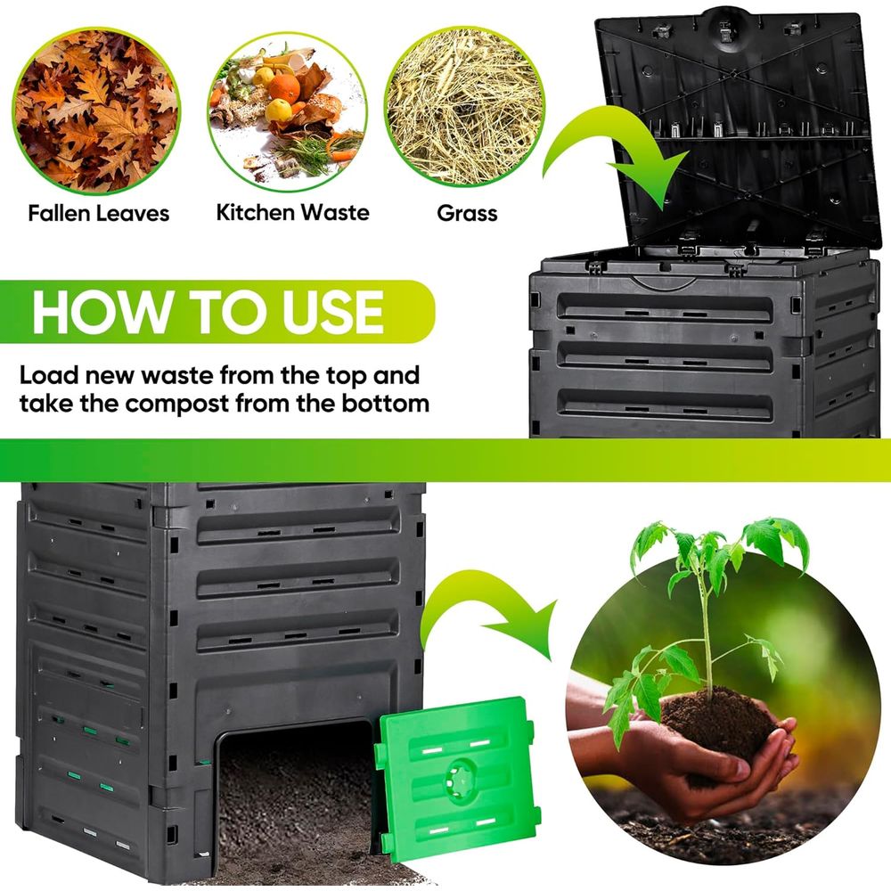 Compostador de Jardín de 120 G - Compost Bin reseña y precio