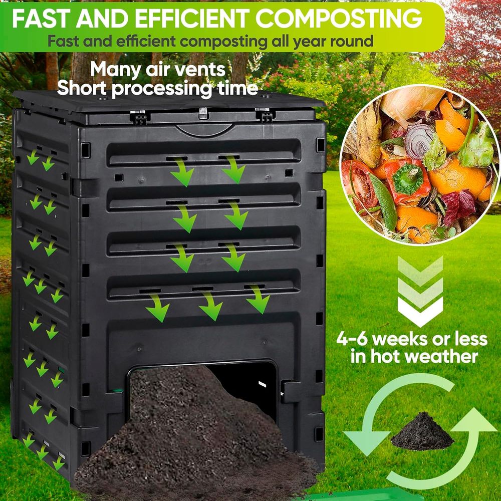 Compostador de Jardín de 120 G - Compost Bin reseña y precio
