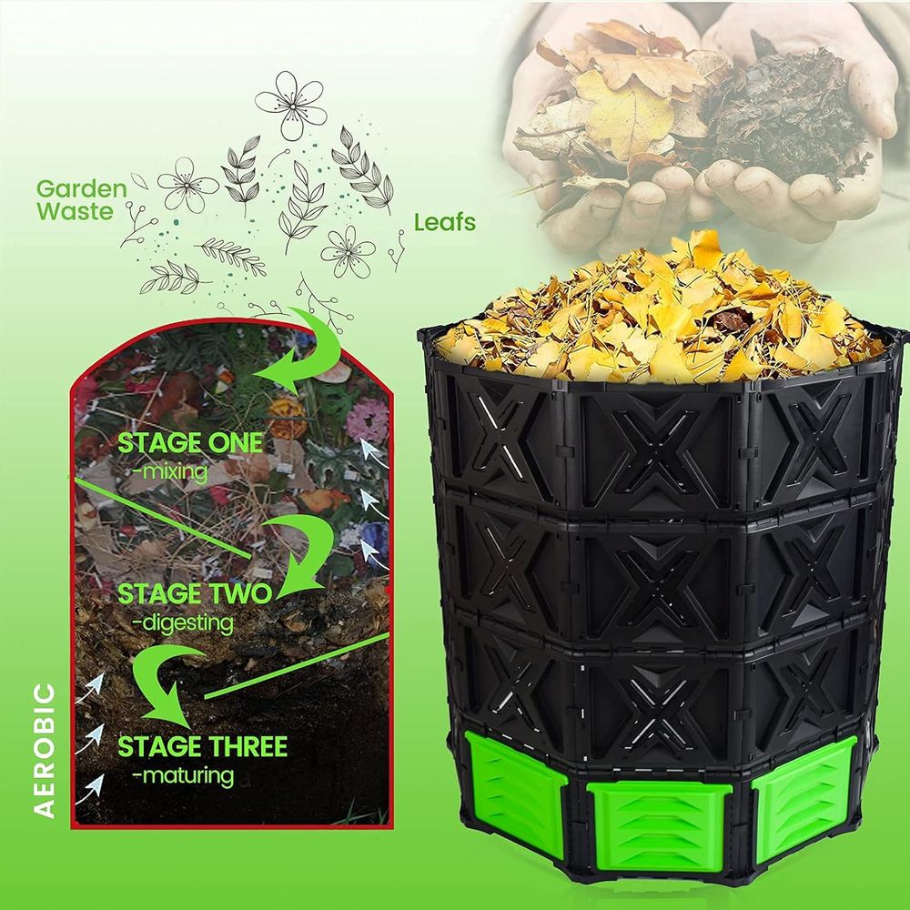 Contenedor de abono grande XXL - Compost Bin reseña y precio