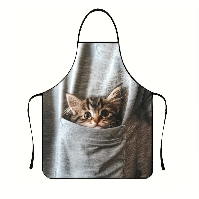 Delantal con diseño de gatito  - Gardening Tools For Women reseña y precio