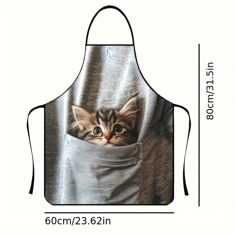 Delantal con diseño de gatito  - Gardening Tools For Women reseña y precio