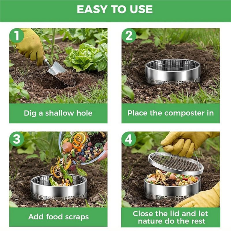 BAAG-2Pack Compostador de gusa - Compost Bin reseña y precio