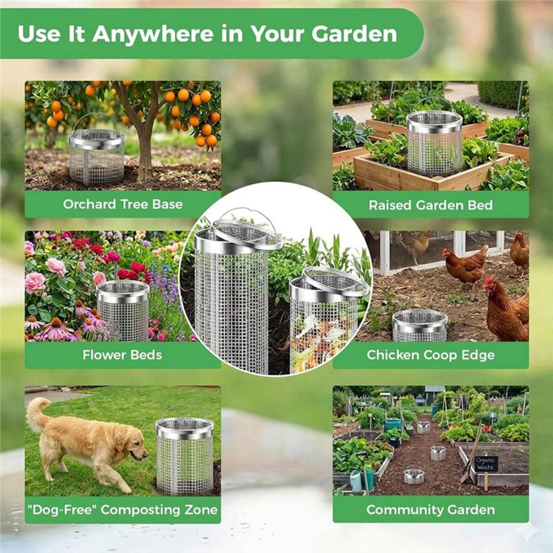 BAAG-2Pack Compostador de gusa - Compost Bin reseña y precio