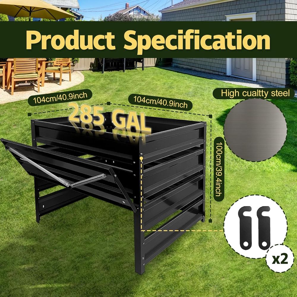 Contenedor de abono para exter - Compost Bin reseña y precio