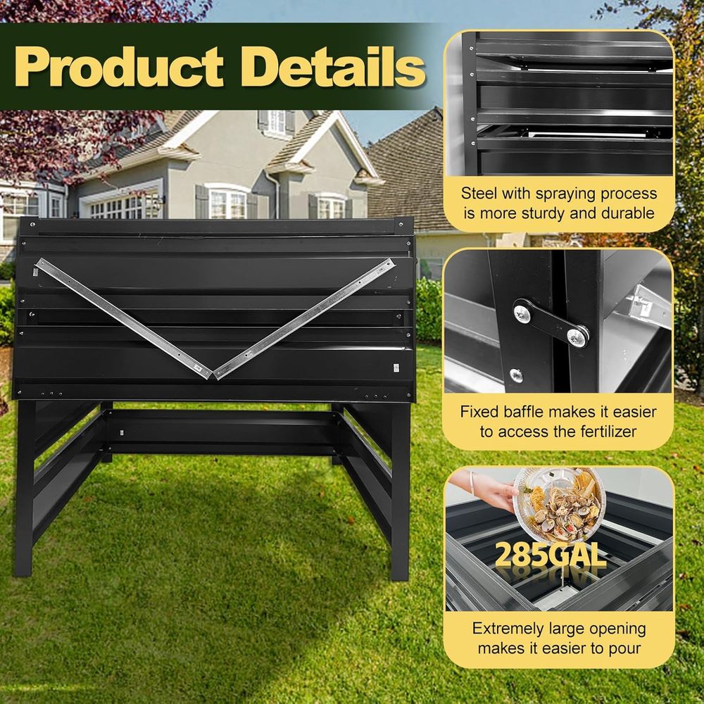 Contenedor de abono para exter - Compost Bin reseña y precio