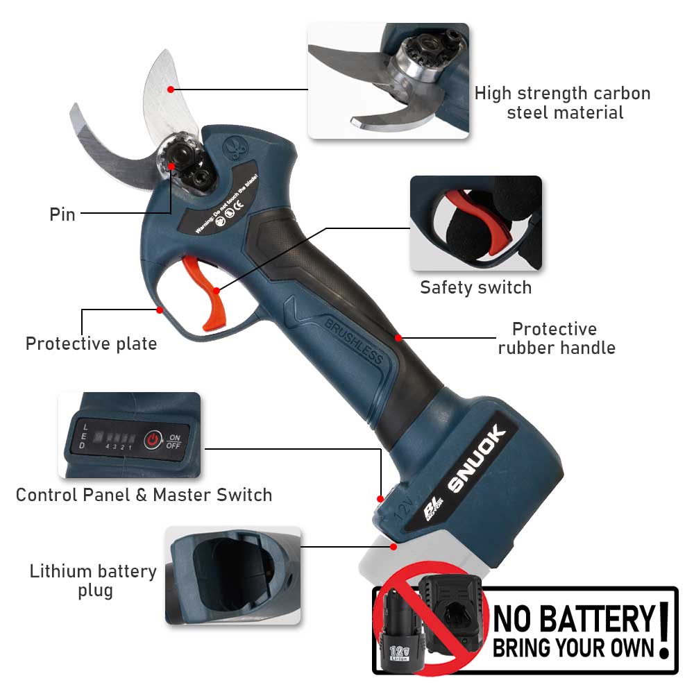 Tijeras de Podar Eléctricas In - Gardening Tools Diy reseña y precio