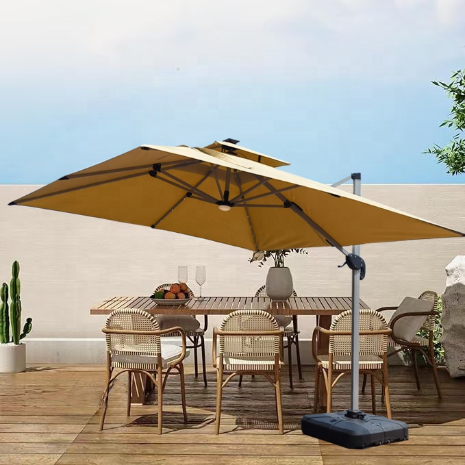 Sombrilla Cantilever Grande de - Gardening Tools Big reseña y precio
